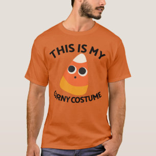 T-shirt C'Est Mon Costume De Min Halloween Corn De Bonbons