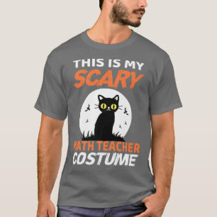 T-shirt C'est mon costume de professeur de mathématiques e