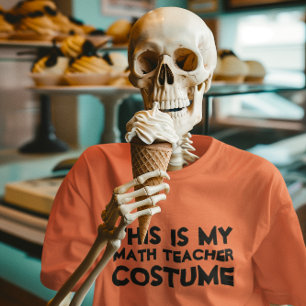 T-shirt C'Est Mon Costume De Professeur De Maths Chemise