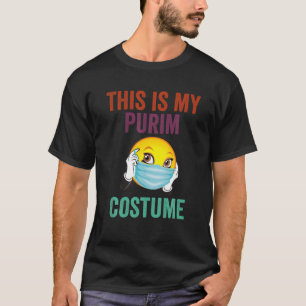 T-shirt C'Est Mon Costume De Purim Mignonne Masque Visage