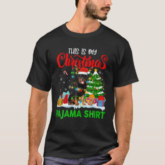 T-shirt C'Est Mon Costume De Pyjama Rottweiler Chr De Noël