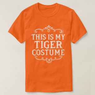 T-shirt C'est mon costume de tigre drôle et paresseux pour