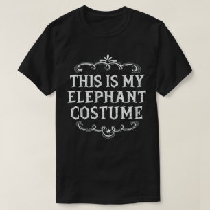 T-shirt C'Est Mon Costume D'Éléphant Drôle Halloween Lazy