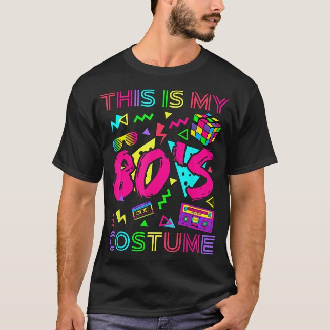 T-shirt C'Est Mon Costume Des Années 80 1980 1980S 1980 Ho (Devant)