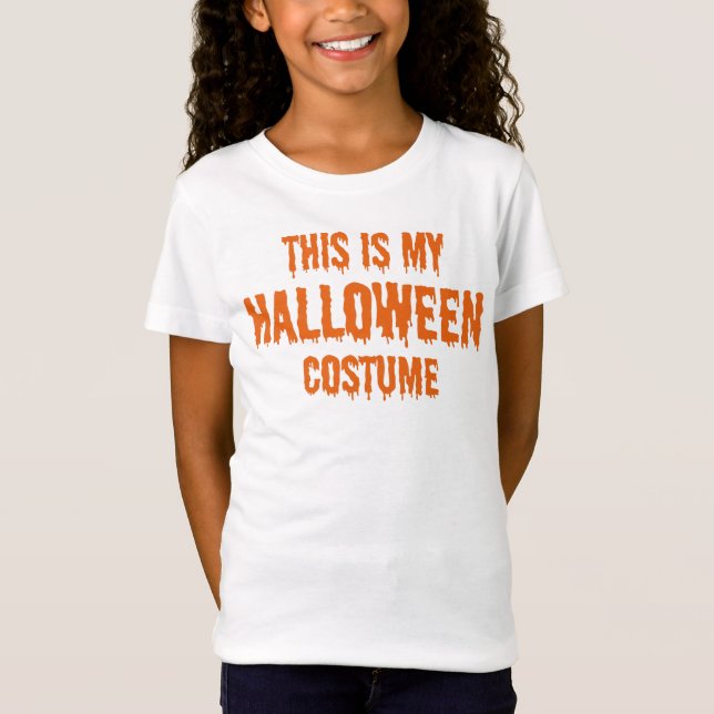 T-Shirt c'est mon costume d'halloween (Devant)