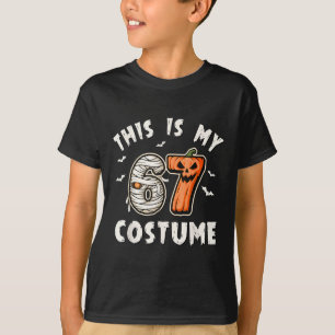 T-shirt C'est mon costume d'Halloween 67 Numéro 6 7 Mème