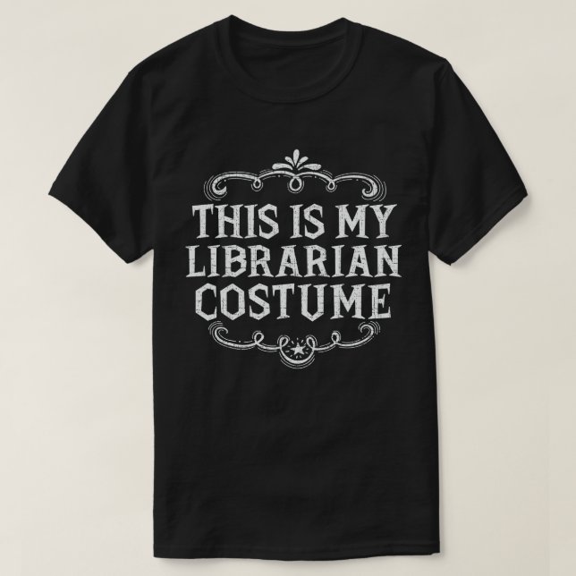 T-shirt C'Est Mon Costume D'Halloween Drôle De Bibliothéca (Design devant)