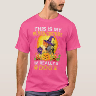 T-shirt C'est Mon Costume D'humain Je Suis Réellement Un C