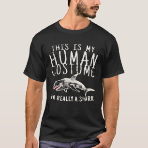 T-shirt C'est Mon Costume D'humain Je Suis Vraiment Un Req