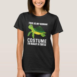 T-shirt C'est mon costume d'humain Je suis vraiment une to