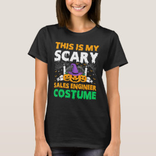 T-shirt C'Est Mon Costume D'Ingénieur De Vente Effrayant H