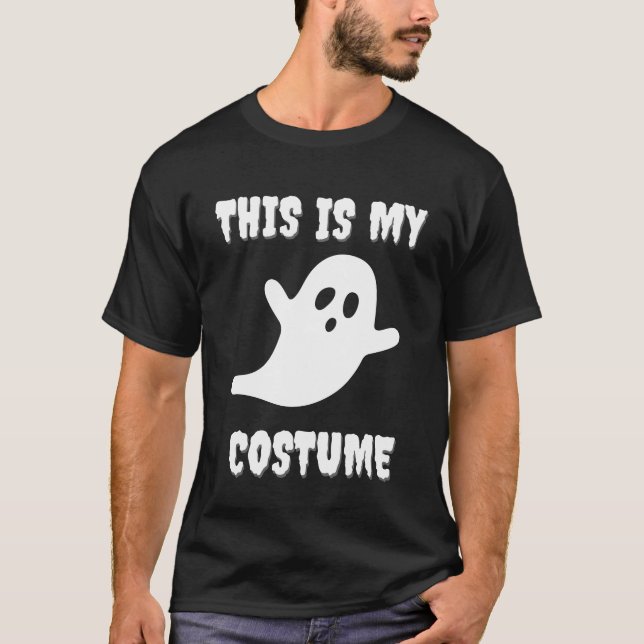 T-shirt C'est mon costume drôle Fantôme d'Halloween (Devant)