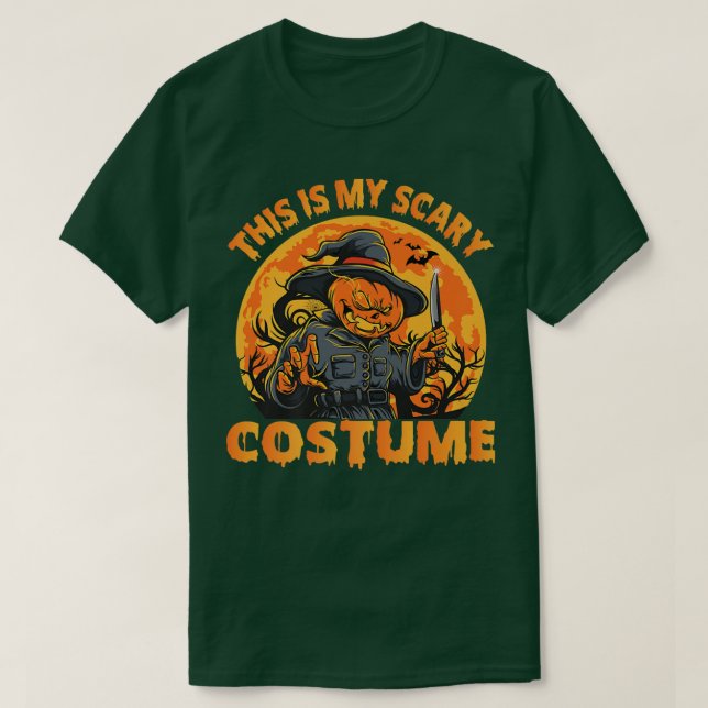 T-shirt C'est mon costume effrayant Candy Éffrayant Hallow (Design devant)