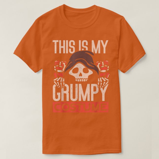 T-shirt C'Est Mon Costume Grumpy Halloween Vêtement Drôle (Design devant)