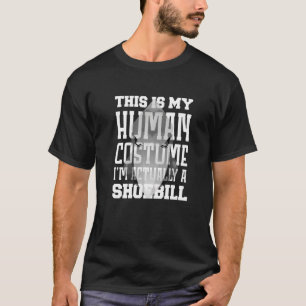 T-shirt C'Est Mon Costume Humain Animal Bird Shoebill