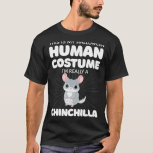 T-shirt C'est mon costume humain d'halloween Je suis vraim