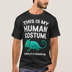 T-shirt C'Est Mon Costume Humain Je Suis Un Chameleon