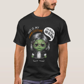 T-shirt C'est mon costume humain Je suis vraiment un Alien