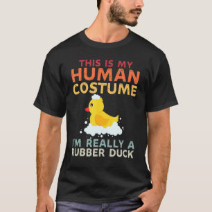 T-shirt C'Est Mon Costume Humain Je Suis Vraiment Un Canar