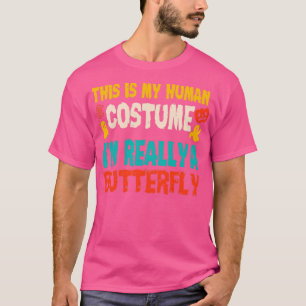 T-shirt C'est mon costume humain Je suis vraiment un Hal p