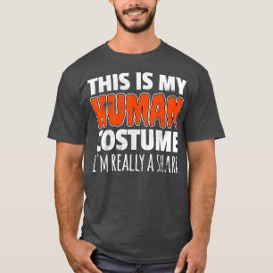 T-shirt C'EST MON COSTUME HUMAIN JE SUIS VRAIMENT UN Hallo