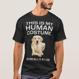 T-shirt C'est mon costume humain Je suis vraiment un labo