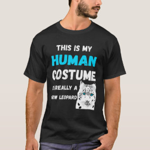 T-shirt C'est mon costume humain Je suis vraiment un léopa