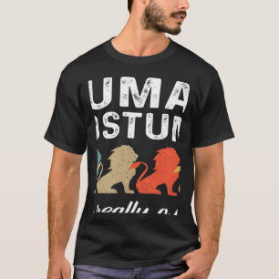 T-shirt C'est mon costume humain Je suis vraiment un Lion