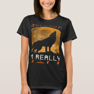 T-shirt C'est mon costume humain Je suis vraiment un loup 