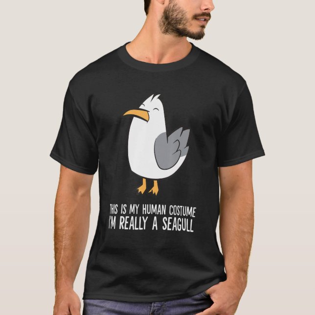 T-shirt C'est mon costume humain Je suis vraiment un mouet (Devant)