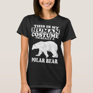 T-shirt C'Est Mon Costume Humain Je Suis Vraiment Un Ours