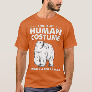 T-shirt C'est mon costume humain Je suis vraiment un ours