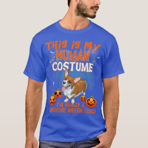 T-shirt C'est mon costume humain Je suis vraiment un Pembr
