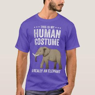 T-shirt C'est mon costume humain Je suis vraiment un plais