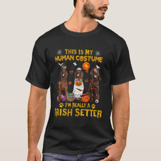 T-shirt C'Est Mon Costume Humain Je Suis Vraiment Un Sette