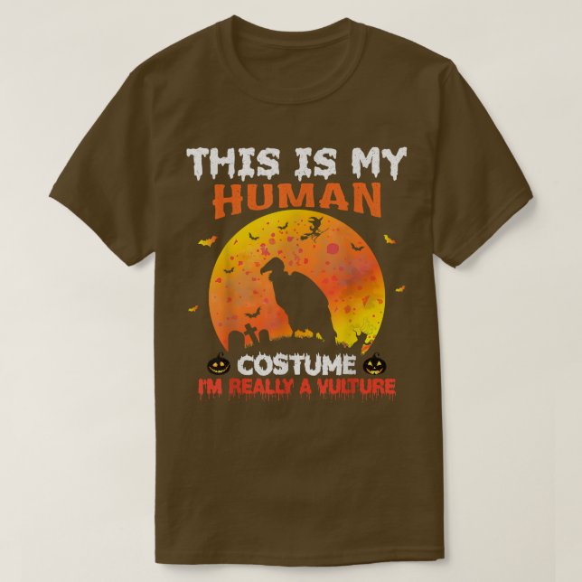 T-shirt C'est mon costume humain Je suis vraiment un vauto (Design devant)