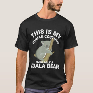 T-shirt C'Est Mon Costume Humain Je Suis Vraiment Une Hall