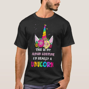 T-shirt C'est mon costume humain Je suis vraiment une plui