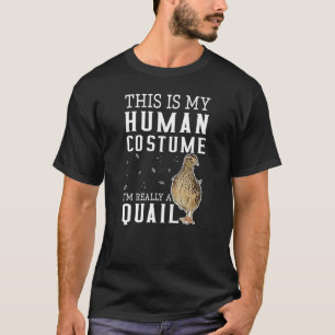 T-shirt C'Est Mon Costume Humain Je Suis Vraiment Une Queu