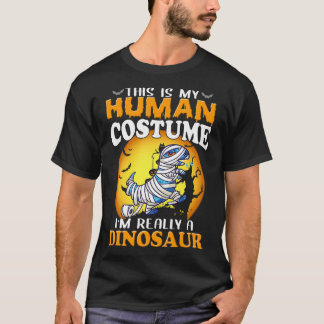 T-shirt C'Est Mon Costume Humain Je Suis Vraiment Une Sall