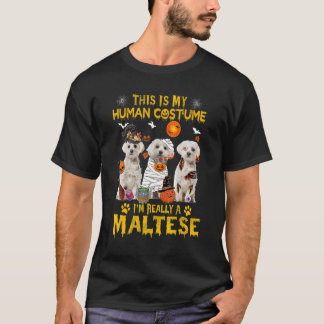 T-shirt C'est mon costume humain Je suis vraiment une sall