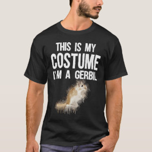 T-shirt C'est mon costume je suis un gerbille Halloween m