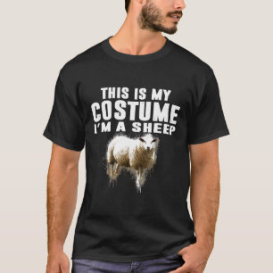 T-shirt C'est mon costume Je suis un Halloween mouton
