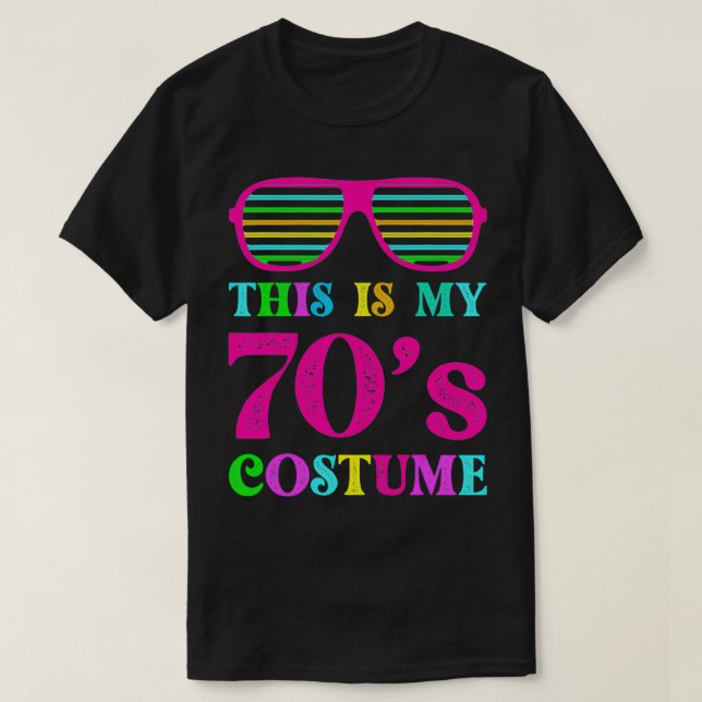 T-shirt C'est mon costume les années 70 drôle Halloween 19 (Design devant)