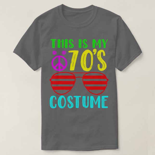 T-shirt C'est mon costume les années 70 drôle Halloween 70 (Design devant)