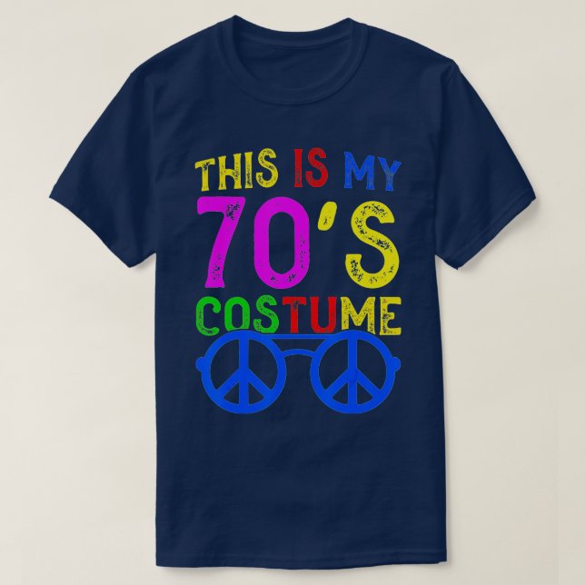 T-shirt C'est mon costume les années 70 drôle Halloween 70 (Design devant)