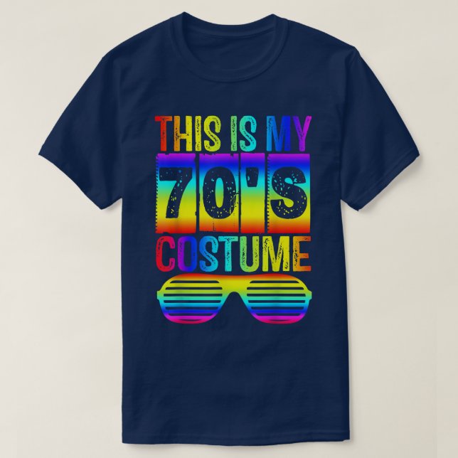 T-shirt C'Est Mon Costume les années 70 Happy Hommes Hallo (Design devant)