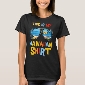 T-shirt C'Est Mon Costume Luau Tropical Hawaïen H