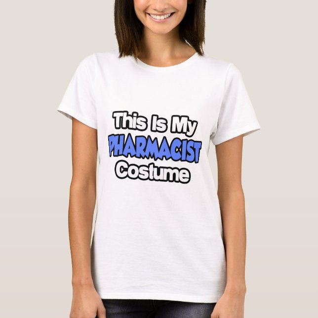 T-shirt C'Est Mon Costume Pharmaciste (Devant)