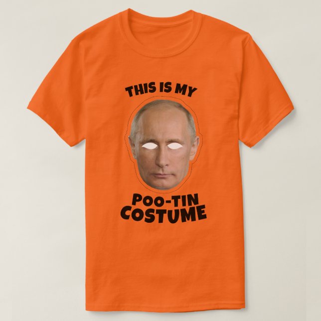 T-shirt C'est mon costume Poo-tin de Vladimir Poutine (Design devant)